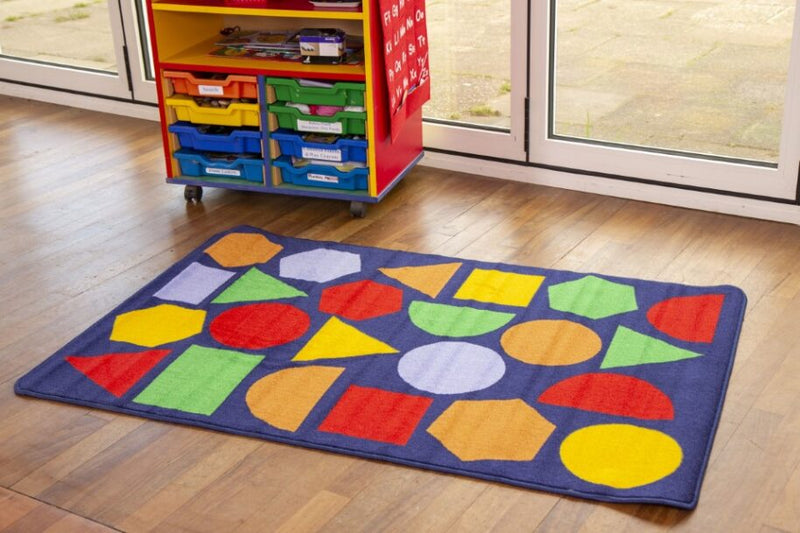 Kinder™ Primary Colour Geometric Nursery Rug