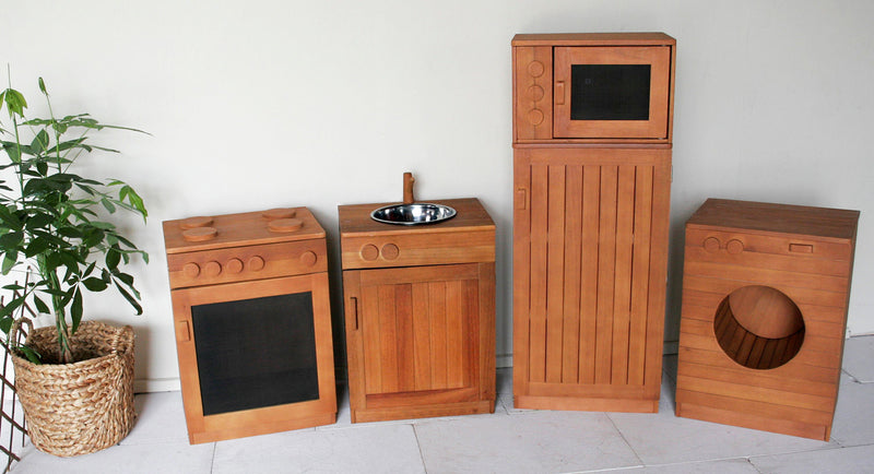 Outdoor Wooden Kitchen Sink