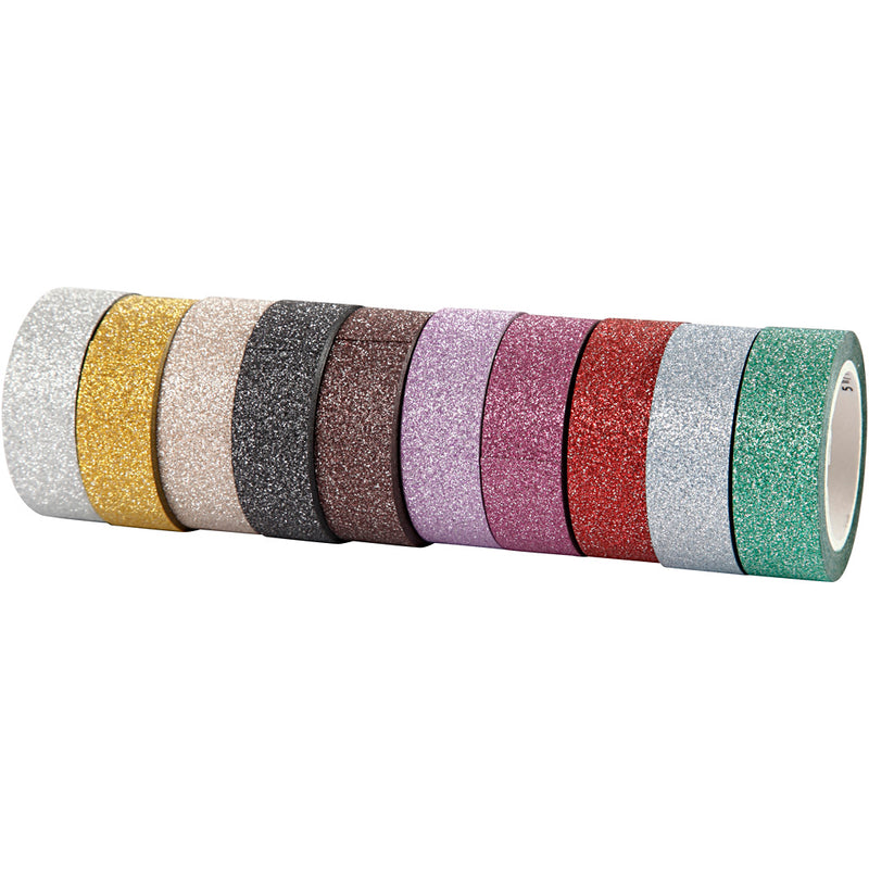 Glitter Washi Tape pk 10