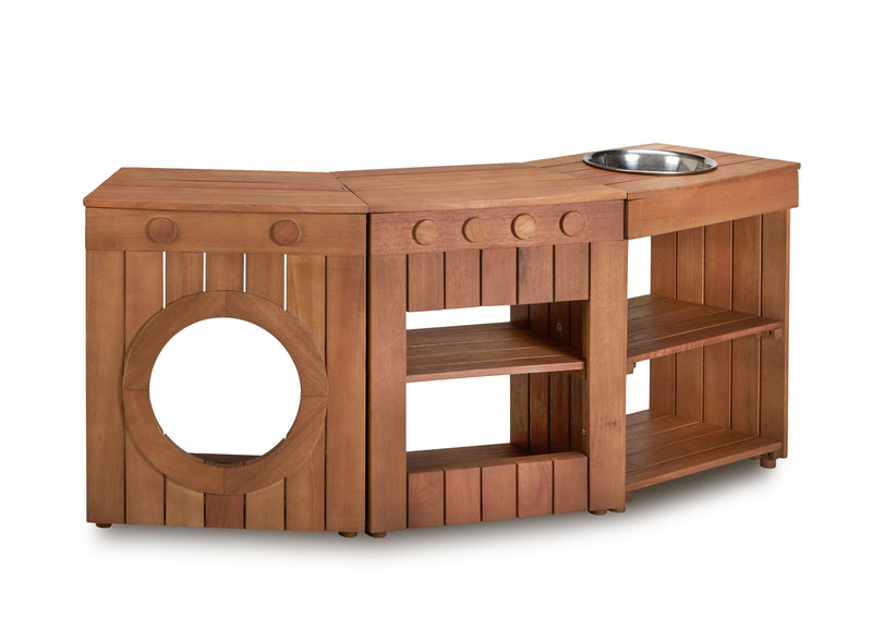 Outdoor Curved Kitchen Set 3pc