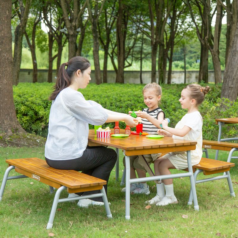 Outdoor Table And Bench Set