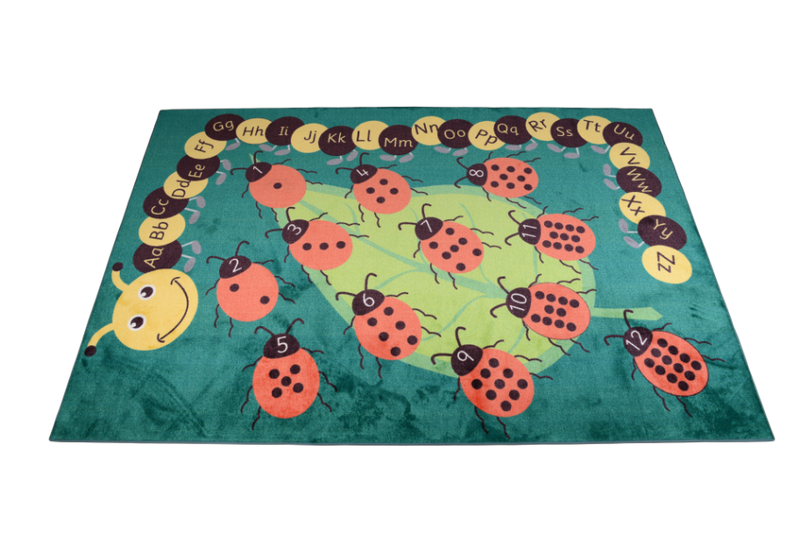 Caterpillar ABC Ladybirds Carpet 3x2m