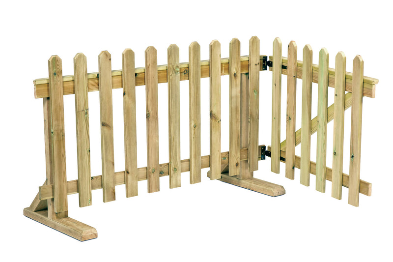 Millhouse Outdoor Movable Fence Panel Divider and Gate