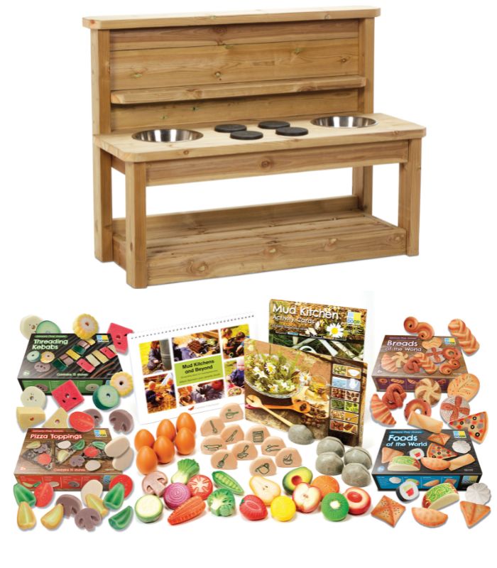 Millhouse Large Mud Kitchen with Mud Kitchen Kit