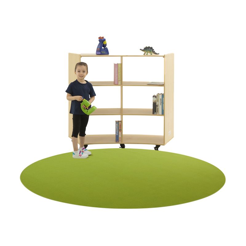 3-Shelf Curved Storage Unit