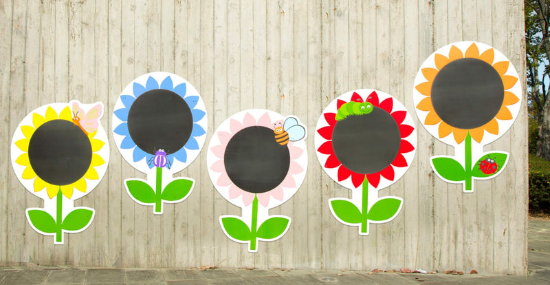 Flowers Chalkboards pk 5