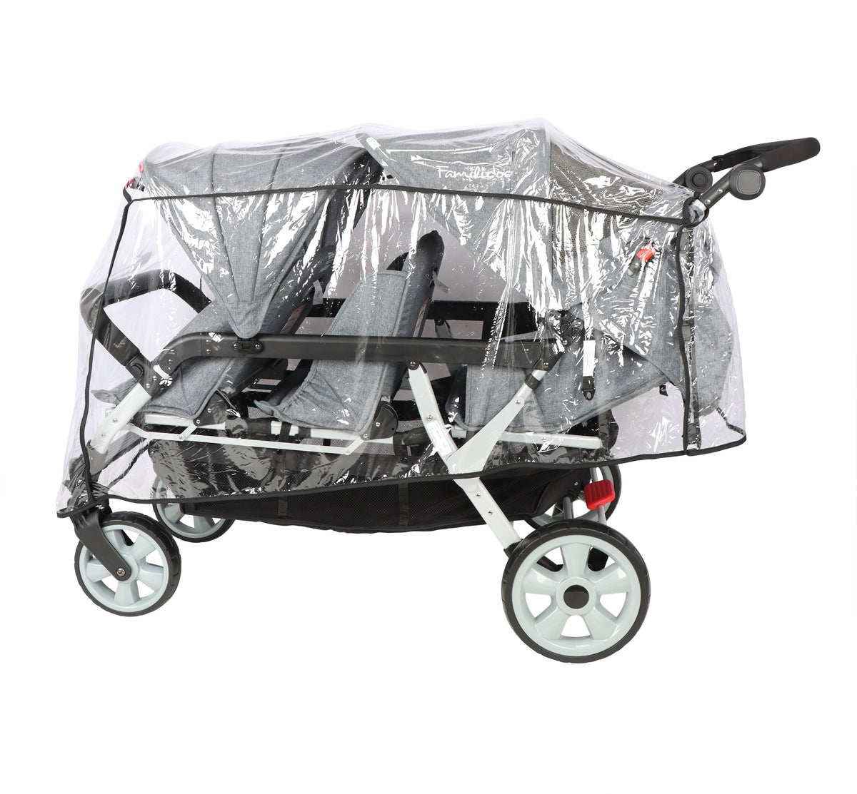 Familidoo 6 Seater Budget Stroller with Raincover Springboard Supplies