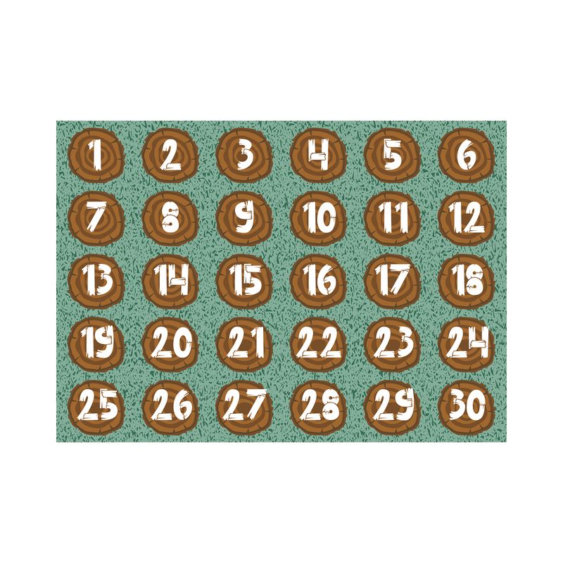 Number Logs Learning Rug