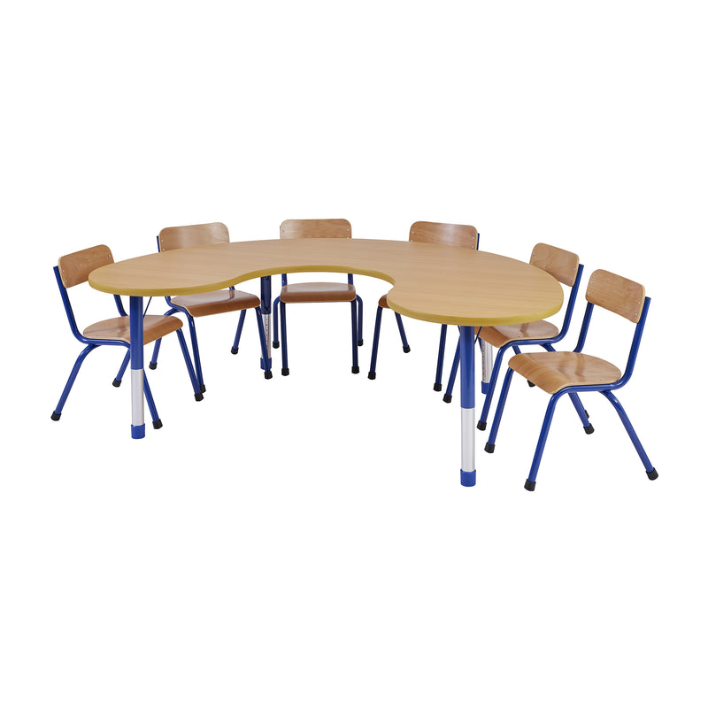 Milan Group Table (6 Seater) - Blue