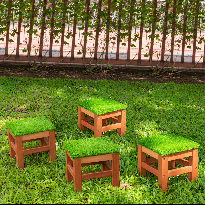 Outdoor Grass Seat Stool 2pc