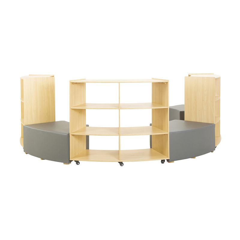 Shelf Unit & Ottoman Bundle