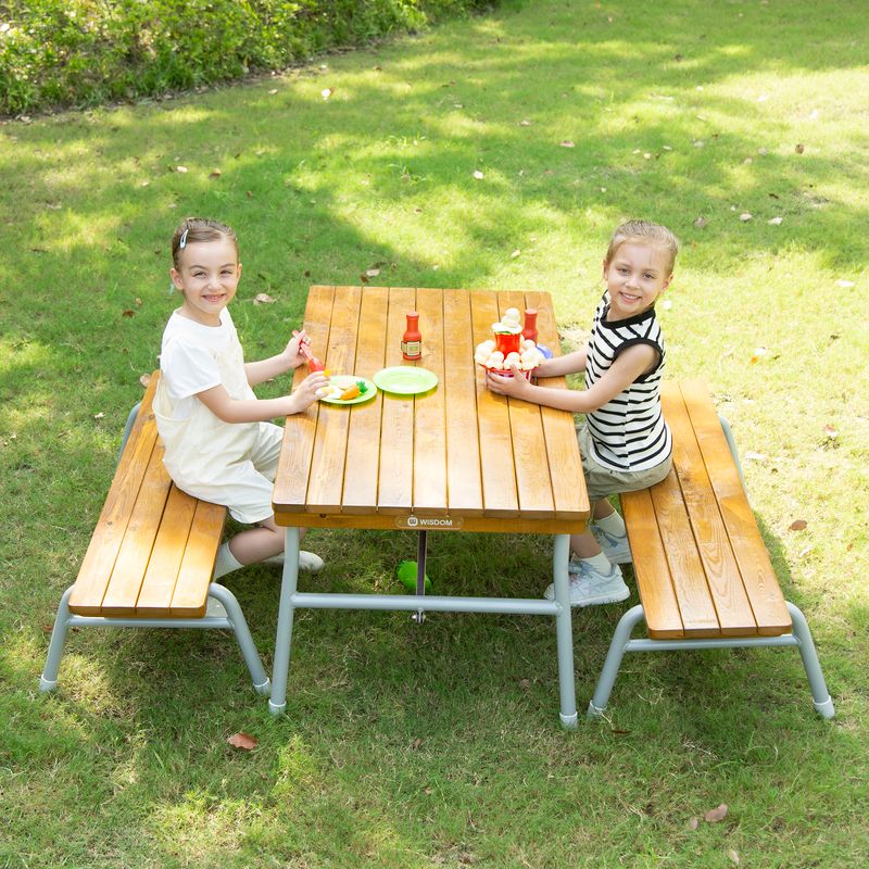 Outdoor Table And Bench Set