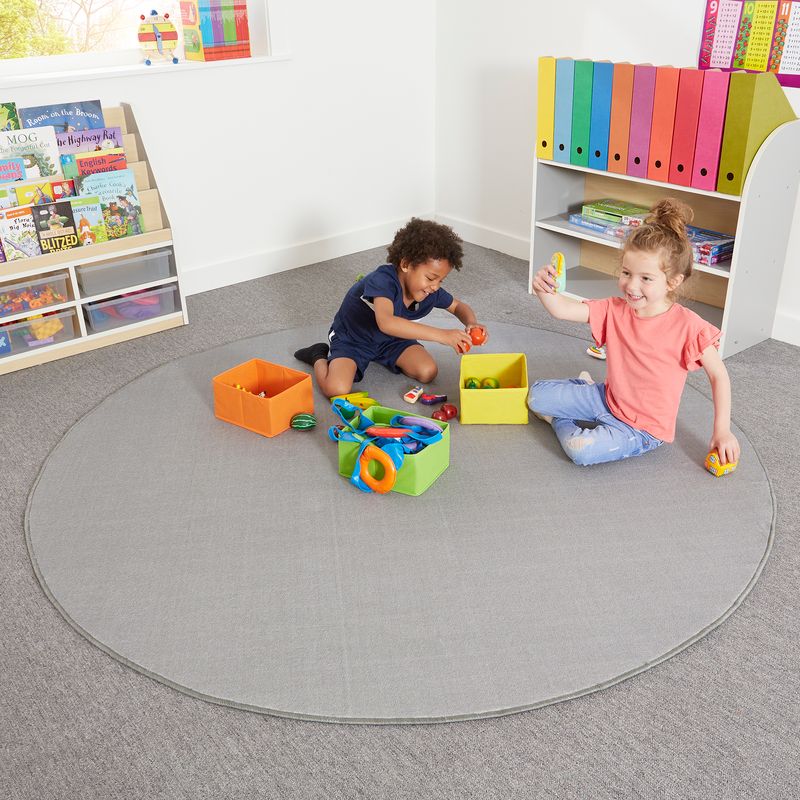 Round Carpet 2m - Grey