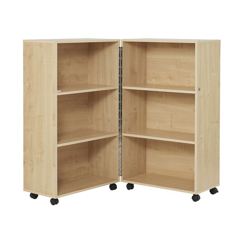 Maple Mobile Fold Away Bookcase – Springboard Supplies