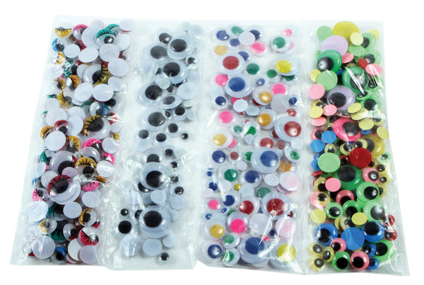 Googly Wiggle Eyes - 50 Pack, Collage Materials