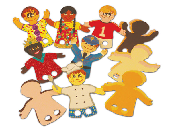 Multicultural best sale finger puppets