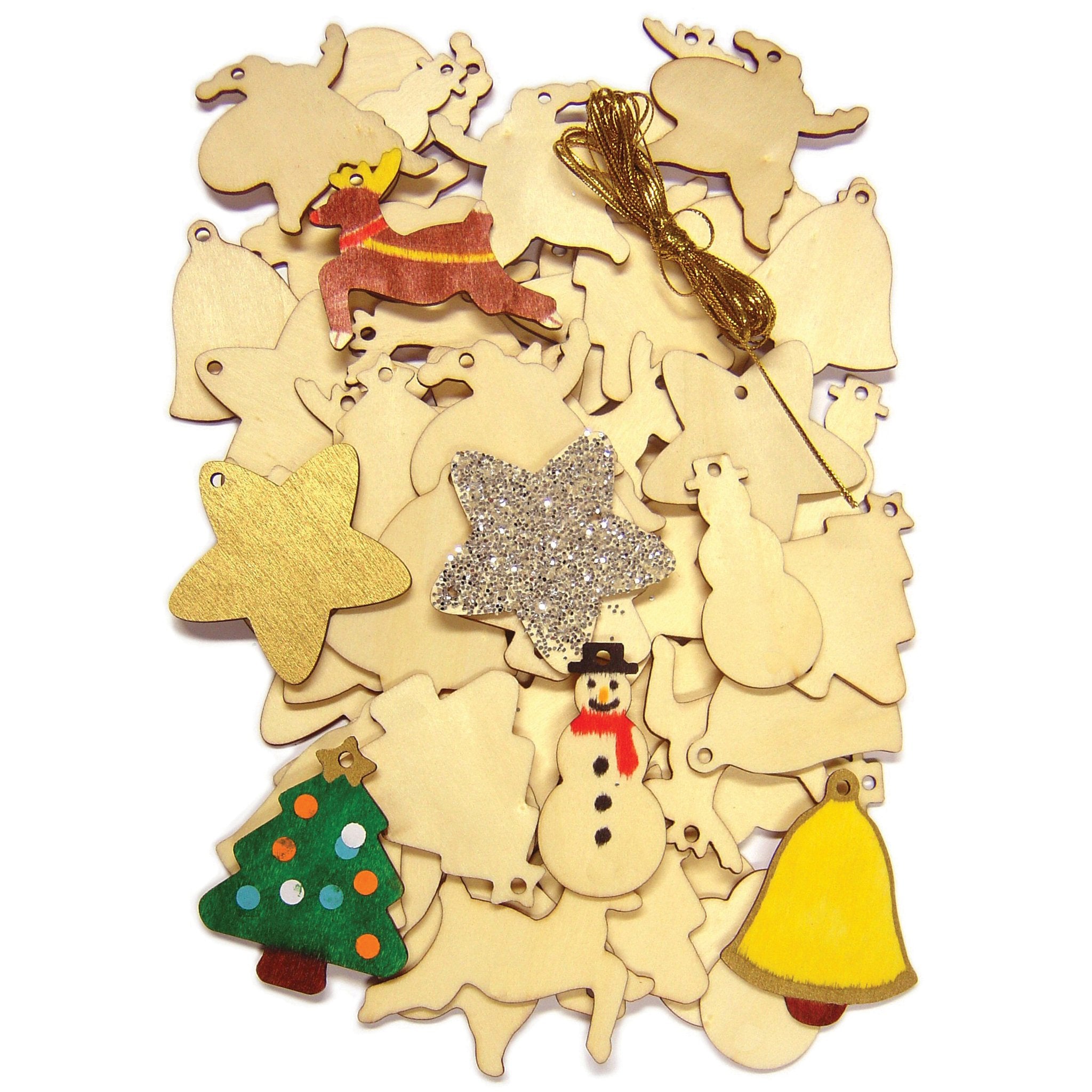 Wooden Christmas Cutouts pk 54 – Springboard Supplies