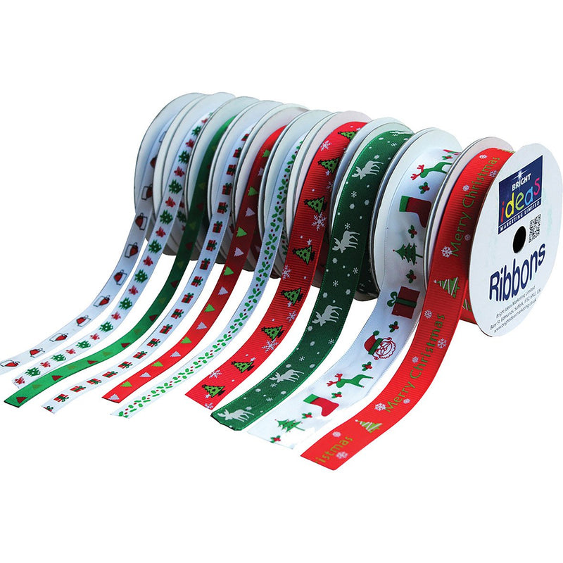 Christmas Ribbon Assortment 10 x 3m